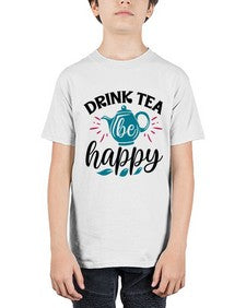 Drink Tea Be Happy 922# - tea - Youth Tee Unisex
