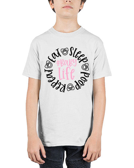 Eat Sleep Poop Repeat BabyLife Style 306# - baby - Youth Tee Unisex