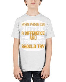 Every person can make a difference and every person should try Style 3# - volunteer - Youth Tee Unisex