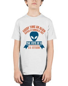 Every time an alien votes 53# - ufo - Youth Tee Unisex