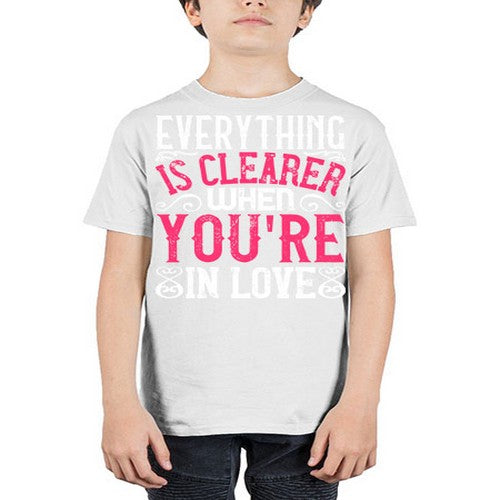 Everything is clearer when youre in love Style 48# - dogs - Youth Tee Unisex