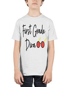 First Grade Diva 124# - first grade - Youth Tee Unisex