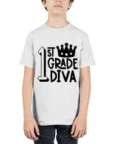 First Grade Diva 127# - first grade - Youth Tee Unisex
