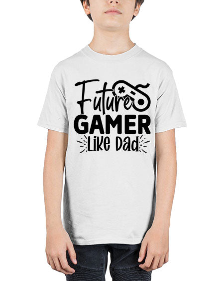Future Gamer Like Dad 312# - kids - Youth Tee Unisex