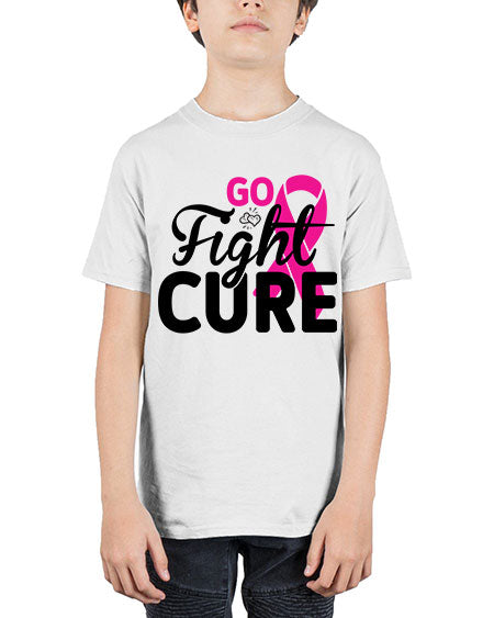 Go Fight Cure 23# - breast cancer - Youth Tee Unisex