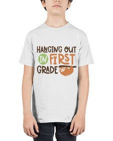 Hanging Out in First 233# - first grade - Youth Tee Unisex
