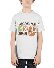 Hanging Out in Fourth 234# - fourth grade - Youth Tee Unisex