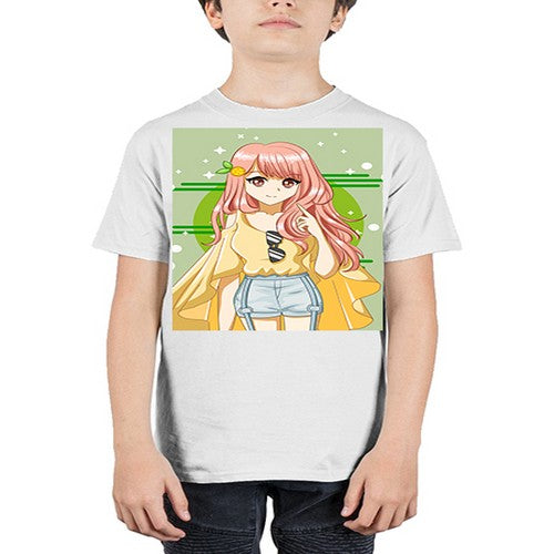 Happy and cute yellow blouse in summer holiday 43# - anime - Youth Tee Unisex