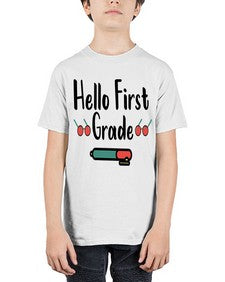 Hello First Grade 273# - first grade - Youth Tee Unisex