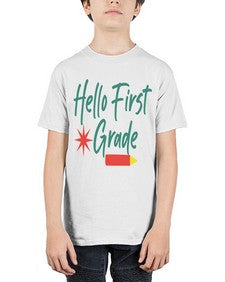Hello First Grade 277# - first grade - Youth Tee Unisex