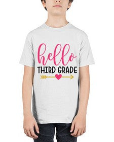 Hello Third Grade 350# - third grade - Youth Tee Unisex