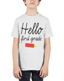 Hello first grade 274# - first grade - Youth Tee Unisex
