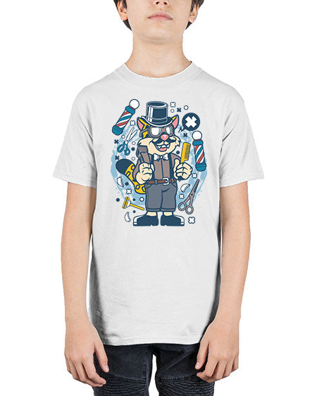 Hipster Barber Leopard836# - barber - Youth Tee Unisex
