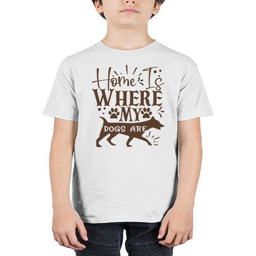 Home Is Where My Dogs Are Style 84# - dogs - Youth Tee Unisex