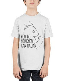 How Do You Know I am Italian - cats - Youth Tee Unisex