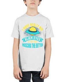 I have really big alien eyes 16# - ufo - Youth Tee Unisex