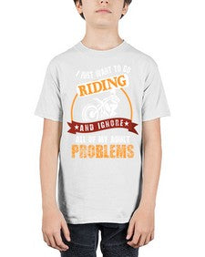 I just want to go 32# - motorcycle - Youth Tee Unisex