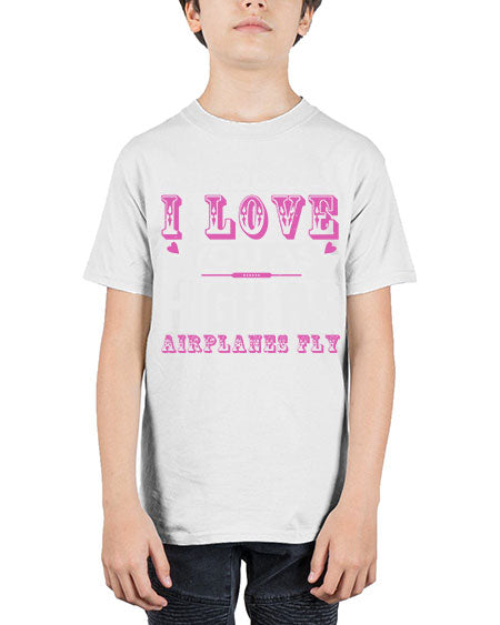 I love you as high as airplanes fly Style 105# - baby - Youth Tee Unisex