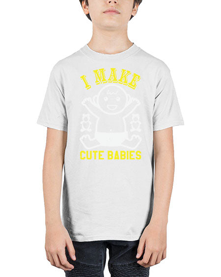 I make cute babies Style 107# - baby shower - Youth Tee Unisex