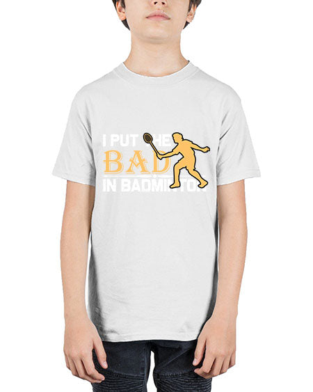 I put 1096# - badminton - Youth Tee Unisex