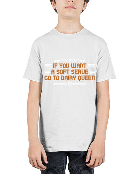 If you want a soft serve go to dairy 2044# - badminton - Youth Tee Unisex