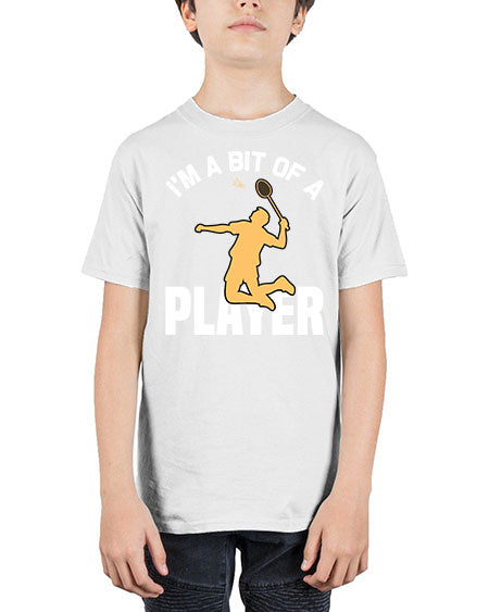 Im a bit 1071# - badminton - Youth Tee Unisex