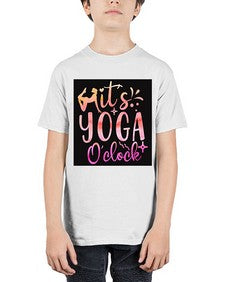 It s yoga O clock  345# - yoga - Youth Tee Unisex