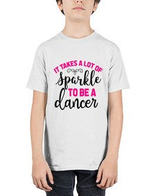 It takes a lot of sparkle to be a dancer 144# - ballet - Youth Tee Unisex