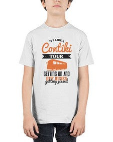 Its like a Contiki tour getting on and off buses getting pissed 3# - bus - Youth Tee Unisex