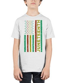 Juneteenth Freedom Day Afro Usa Flag Png 23# - black juneteenth - Youth Tee Unisex