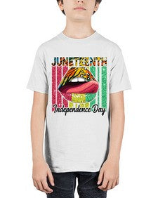 Juneteenth Independence Day Sexy Lip Png 11# - black juneteenth - Youth Tee Unisex