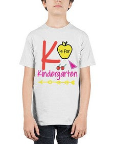 K is for Kindergarten 397# - prek headstart - Youth Tee Unisex