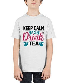 Keep Calm And Drink Tea 1259# - tea - Youth Tee Unisex