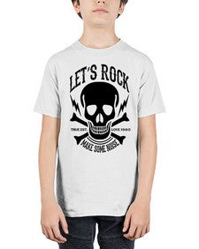 Lets rock 715# - skull and bones - Youth Tee Unisex