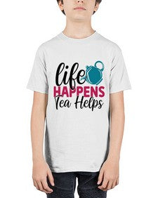 Life Happens Tea Helps 1310# - tea - Youth Tee Unisex