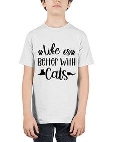 Life Is Better With A Cats Style 99# - cats - Youth Tee Unisex