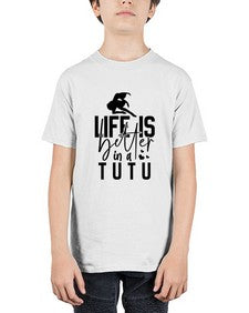 Life is better in a tutu 154# - ballet - Youth Tee Unisex