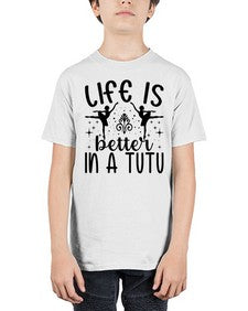 Life is better in a tutu 156# - ballet - Youth Tee Unisex