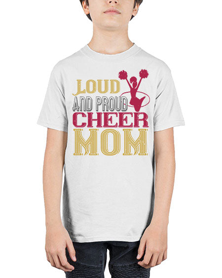 Loud proud cheer mom 764# - cheer - Youth Tee Unisex