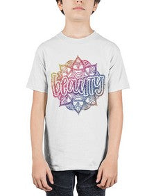 Mandala Beauty Rainbow Glitter 756# - mandala - Youth Tee Unisex