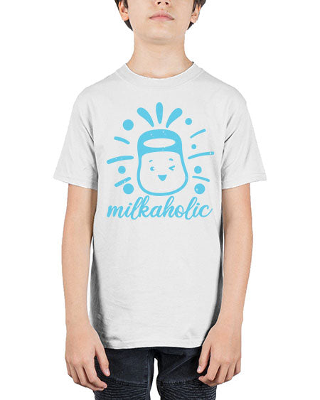 Milkaholic Style 155# - baby shower - Youth Tee Unisex