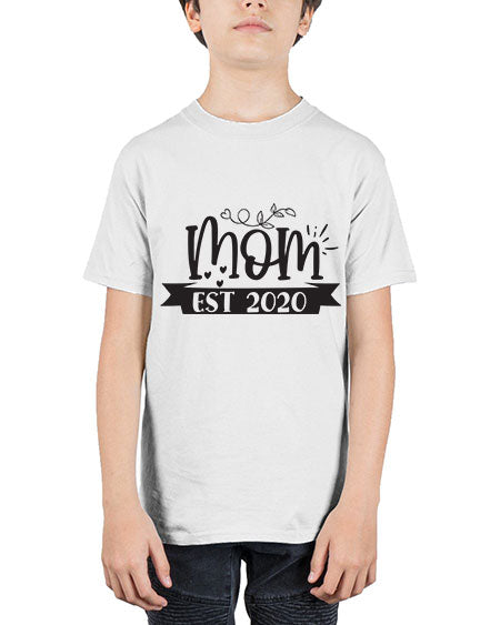 Mom est 406# - pregnancy - Youth Tee Unisex