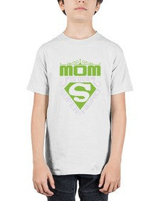Mom is our super hero 168# - cartoon super hero - Youth Tee Unisex