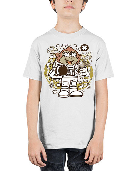 Monkey Astronaut - monkey - Youth Tee Unisex