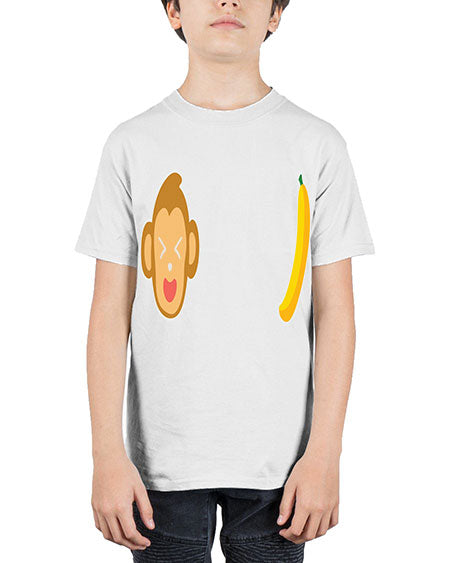 Monkey Heartbeat Banana 13# - monkey - Youth Tee Unisex