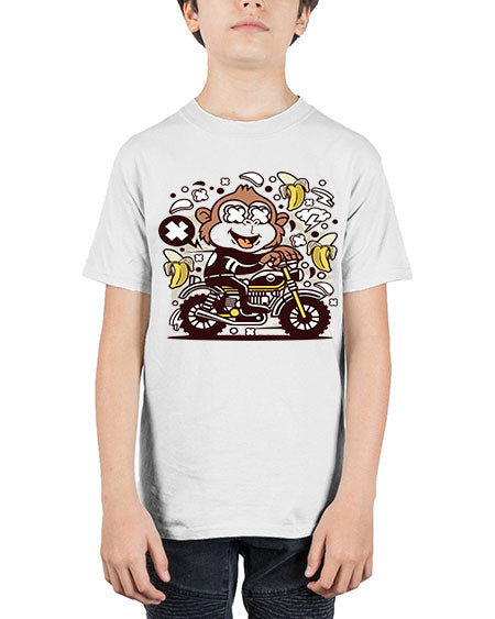 Monkey Motocrosser - monkey - Youth Tee Unisex
