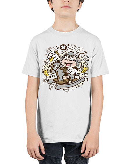 Monkey Rocking Horse - monkey - Youth Tee Unisex