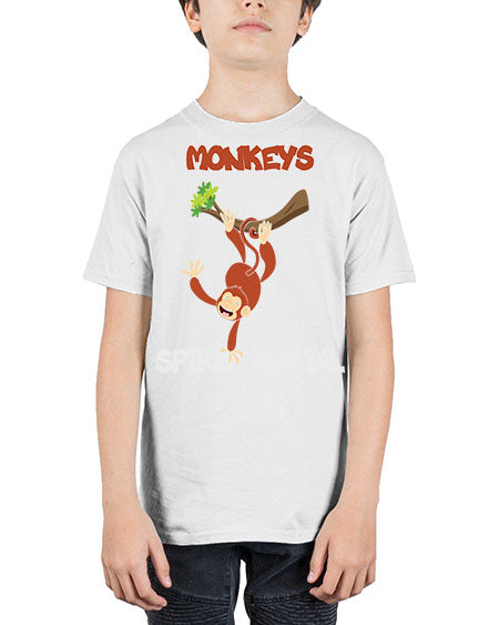 Monkeys Are my Spirit Animals 19# - monkey - Youth Tee Unisex