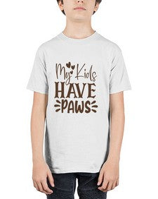 My Kids Have Paws Style 21# - cats - Youth Tee Unisex