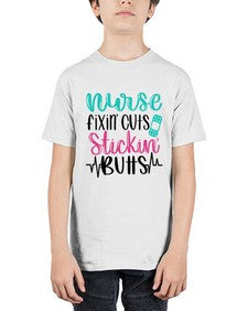 Nurse Fixin Cuts Stickin Style Style 1153# - nurse - Youth Tee Unisex